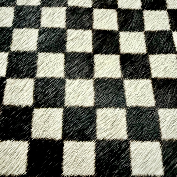 BuxieJo Checker Cow-hair/Cowhide Crossbody Bag - Picture 5 of 5